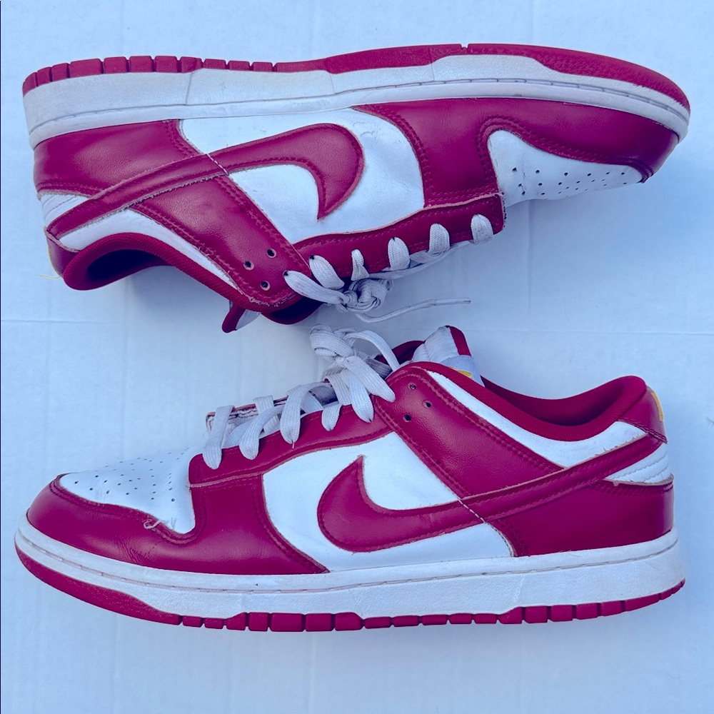 Nike Red and White Men's Sneakers